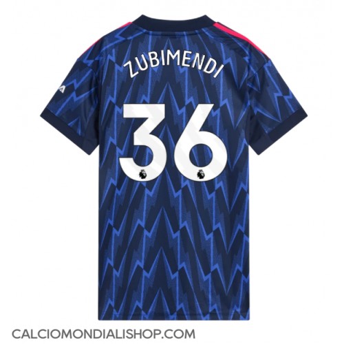 Maglie da calcio Arsenal Martin Zubimendi #36 Seconda Maglia Femminile 2025-26 Manica Corta